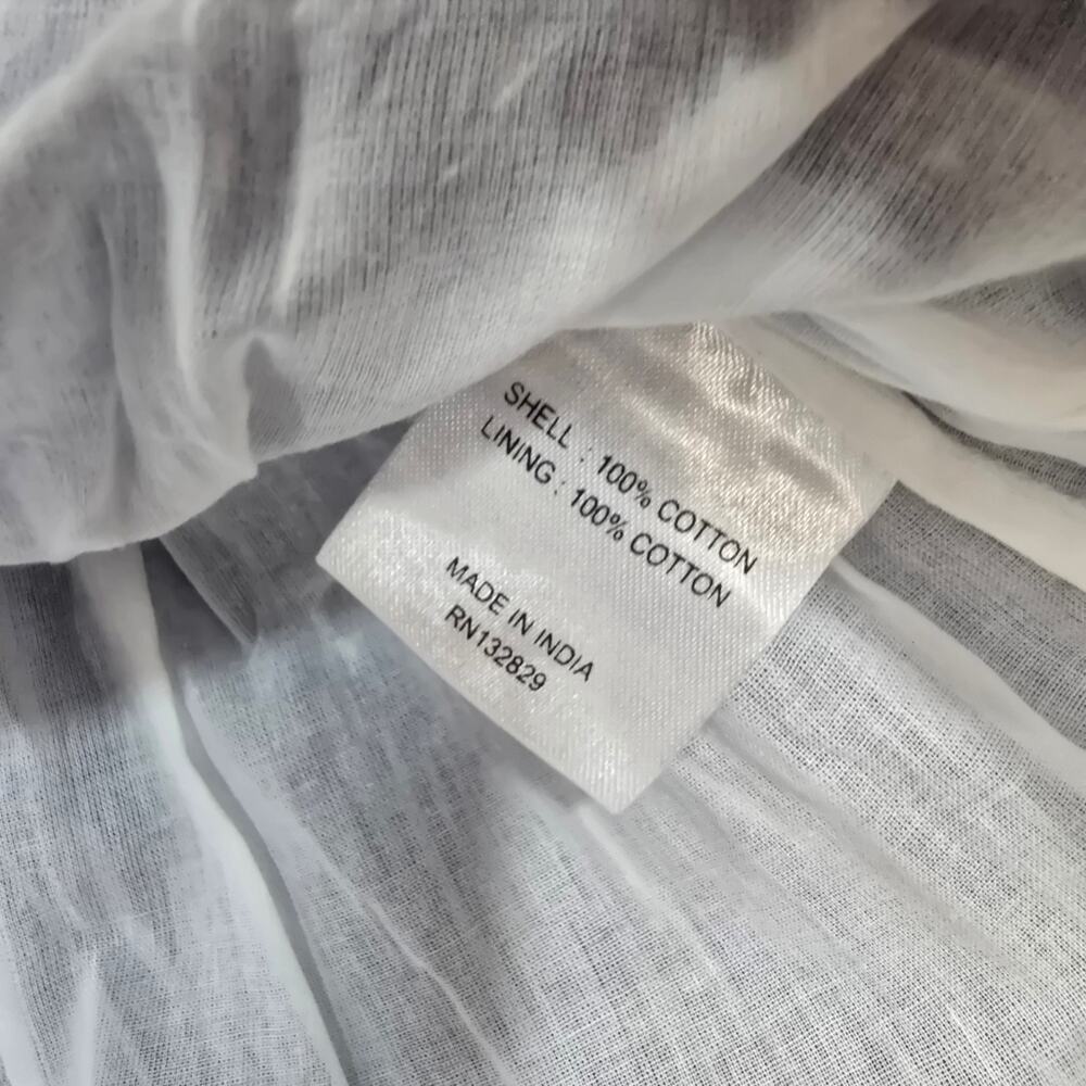 Tularosa Maida Ruffle Dress in Blue & White Stripe Small - Picture 6 of 12